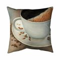 Begin Home Decor 26 x 26 in. Black Coffee-Double Sided Print Indoor Pillow 5541-2626-GA67